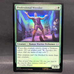 2025 MTG MARVEL'S SPIDER-MAN PROFESSIONAL WRESTLER 0110 FOIL (COMMON) - Image 1