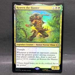 2025 MTG MARVEL'S SPIDER-MAN KRAVEN THE HUNTER 0133 FOIL (RARE) - Image 1