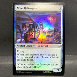 2025 MTG MARVEL'S SPIDER-MAN NEWS HELICOPTER 0169 FOIL (COMMON) - Image 1