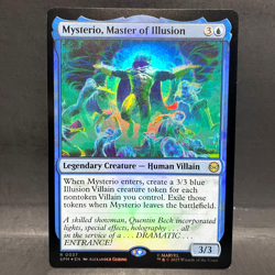 2025 MTG MARVEL'S SPIDER-MAN MYSTERIO MASTER OF ILLUSION 0037 FOIL (RARE) - Image 1