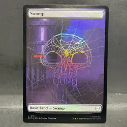2025 MTG MARVEL'S SPIDER-MAN SWAMP 0191 FOIL (LAND) - Image 1