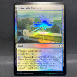 2025 MTG MARVEL'S SPIDER-MAN UNIVERSITY CAMPUS 0186 FOIL (LAND) - Image 1