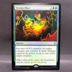 2025 MTG MARVEL'S SPIDER-MAN VENOM BLAST 0020 FOIL (RARE) - Image 1