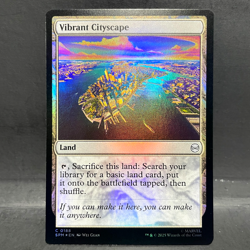 2025 MTG MARVEL'S SPIDER-MAN VIBRANT CITYSCAPE 0188 FOIL (COMMON) - Image 1