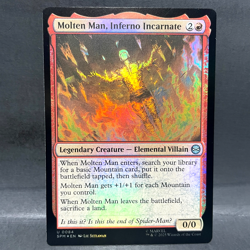2025 MTG MARVEL'S SPIDER-MAN MOLTEN MAN INFERNO INCARNATE 0084 FOIL (UNCOMMON) - Image 1