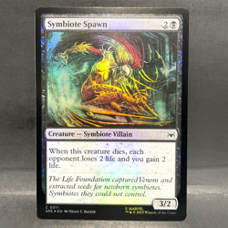 2025 MTG MARVEL'S SPIDER-MAN SYMBIOTE SPAWN 0011 FOIL (COMMON) - Image 1