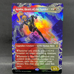 2025 MTG MARVEL'S SPIDER-MAN ARANA HEART OF THE SPIDER 0123 FOIL (RARE) - Image 1