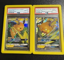 2019 RAICHU Pokemon Sun & Moon/black Star Promo 2-Set GX Hidden Fates #20 #SM213 - Image 1