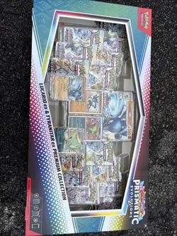 Pokemon TCG Prismatic Evolutions Lucario ex Tyranitar ex Premium Collection Box - Image 1