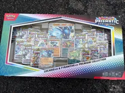 Pokemon TCG Prismatic Evolutions Lucario ex Tyranitar ex Premium Collection Box - Image 2