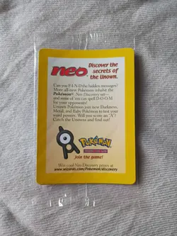 Entei #34 - WoTC Black Star Movie Promo - SEALED Reverse Holo Pokemon Cards - Image 1