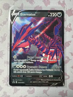 Eternatus V - SWSH064 - Pokemon Sword & Shield Promo Ultra Rare Holo Card NM - Image 1