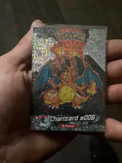 2025 POKEMON STAINED GLASS Crystal Card #006 CHARIZARD Kanto Peru Foil - Image 1