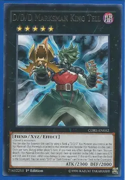D/D/D MARKSMAN KING TELL RARE CORE-EN052 NEAR MINT YUGIOH TCG - Image 1