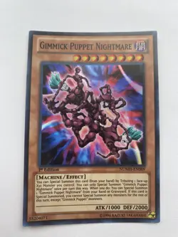 Yugioh Gimmick Puppet Nightmare NUMH-EN009 Super Rare 1st Edition LP - Image 1