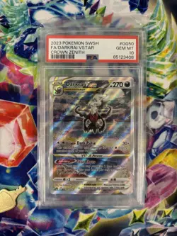 Darkrai VSTAR GG50/GG70 PSA 10 Crown Zenith Gem Mint Graded Card - Image 1