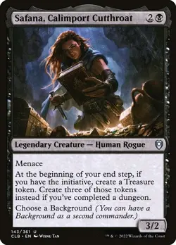 (3x FOIL) SAFANA, CALIMPORT CUTTHROAT - Baldur's Gate - MTG Magic Card - Image 1