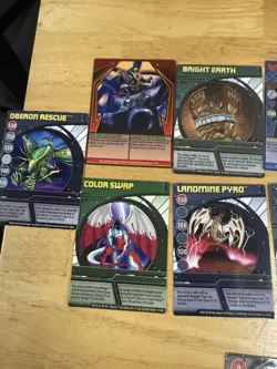 2008/2009 bakugan battle brawlers card lot, 13 Paper Cards, 12 Metal Cards - Image 2