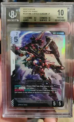 Gundam Card Game Newtype Rising Justice Gundam GD01-066 LR - Image 1