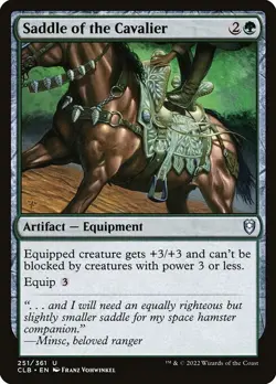(1x FOIL) SADDLE OF THE CAVALIER - Baldur's Gate - MTG Magic the Gathering Card - Image 1