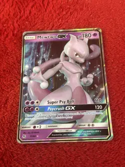 Mewtwo GX 31/68 Hidden Fates Holo Pokemon Card Near Mint - Image 1