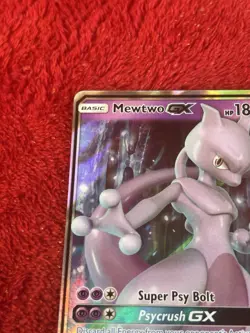 Mewtwo GX 31/68 Hidden Fates Holo Pokemon Card Near Mint - Image 2
