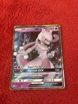 Mewtwo GX 31/68 Hidden Fates Holo Pokemon Card Near Mint - Image 5