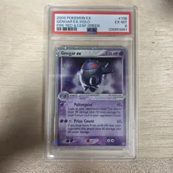 PSA 6 Gengar ex-Holo 108/112 2004 EX Fire Red & Leaf Green Pokemon Card New Cert - Image 1