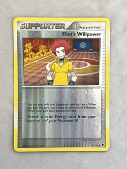 Flint's Willpower 91/111 Rising Rivals 2009 | Reverse Holo Pokemon Card TCG | NM - Image 1