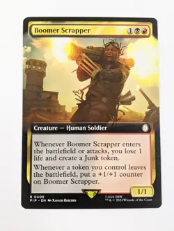 Boomer Scrapper - PIP 0408 - MTG Magic the Gathering Fallout Extended Art - Image 1