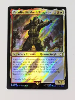 Paladin Elizabeth Taggerdy - PIP 0642 MTG Magic the Gathering Fallout Foil Surge - Image 1