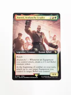 Barret, Avalanche Leader - Extended Art Final Fantasy Magic the Gathering NM MTG - Image 1