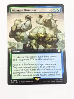 Biomass Mutation - PIP 0475 - MTG Magic the Gathering Fallout Extended Art - Image 1