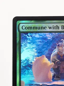 MTG Magic the Gathering Commune with Beavers (182/764) Final Fantasy NM FOIL - Image 2