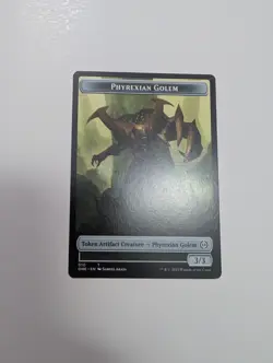 MTG - Phyrexian Golem 0101 Token (One-Sided) - Phyrexia: All Will Be One NM/M - Image 1