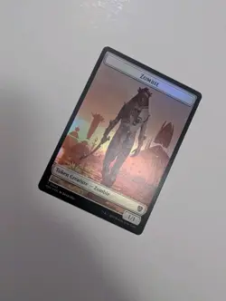 MTG - Champion of Wits/Zombie 0003 Token (Foil)-Commander: Aetherdrift NM/M Cond - Image 3