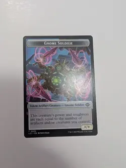MTG - Gnome Soldier 0003 Token (One-Sided) - The Lost Caverns of Ixalan NM/M Con - Image 1