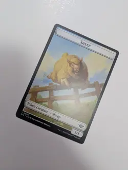 MTG - Sheep 0004 Token (One-Sided) - Outlaws of Thunder Junction NM/M Condition - Image 2