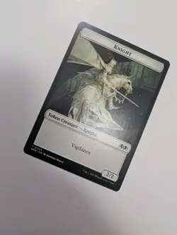 MTG - Knight 0003 Token (One-Sided) - Wilds of Eldraine NM/M Condition - Image 2