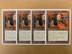 MTG 4x Clockwork Beast Core Set 4th Edition OLD SCHOOL Magic the Gathering x4 NM - Image 1