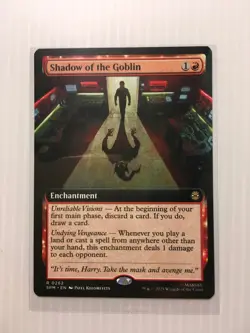 MTG Shadow of the Goblin (Extended Art) Non- Foil R Marvel's Spider-Man 262 NM - Image 1