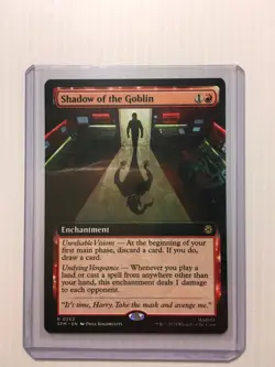 MTG Shadow of the Goblin (Extended Art) Non- Foil R Marvel's Spider-Man 262 NM - Image 3