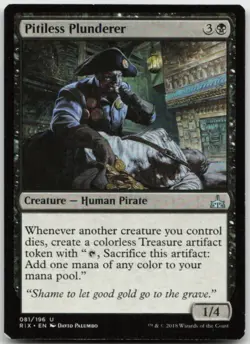 MTG Pitiless Plunderer U Rivals of Ixalan 81 MP - Image 1