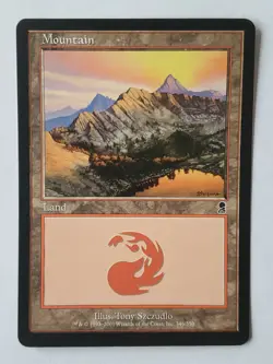 Mtg Magic The Gathering Card Mountain Land Odyssey - Image 1