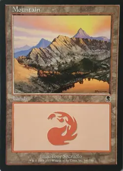 Mtg Magic The Gathering Card Mountain Land Odyssey - Image 3