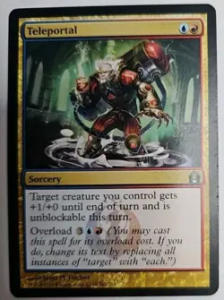 MTG Magic The Gathering Card Teleportal Sorcery Blue Red Return To Ravnica 2012 - Image 1