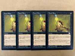 MTG 4x Fatal Blow Weatherlight Pauper Legacy Magic the Gathering x4 NM - Image 1