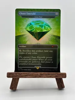 Chaos Emerald (7031) - Lotus Petal Borderless Foil SLD MTG Magic The Gathering - Image 1