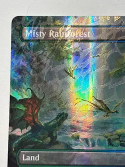 Misty Rainforest (Borderless Dragonscale Foil) SPG 0016 MTG Magic The Gathering - Image 3