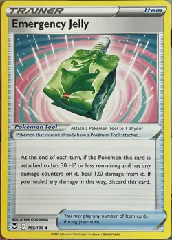 Emergency Jelly - 155/195 - Silver Tempest Pokemon 2022 - Image 1